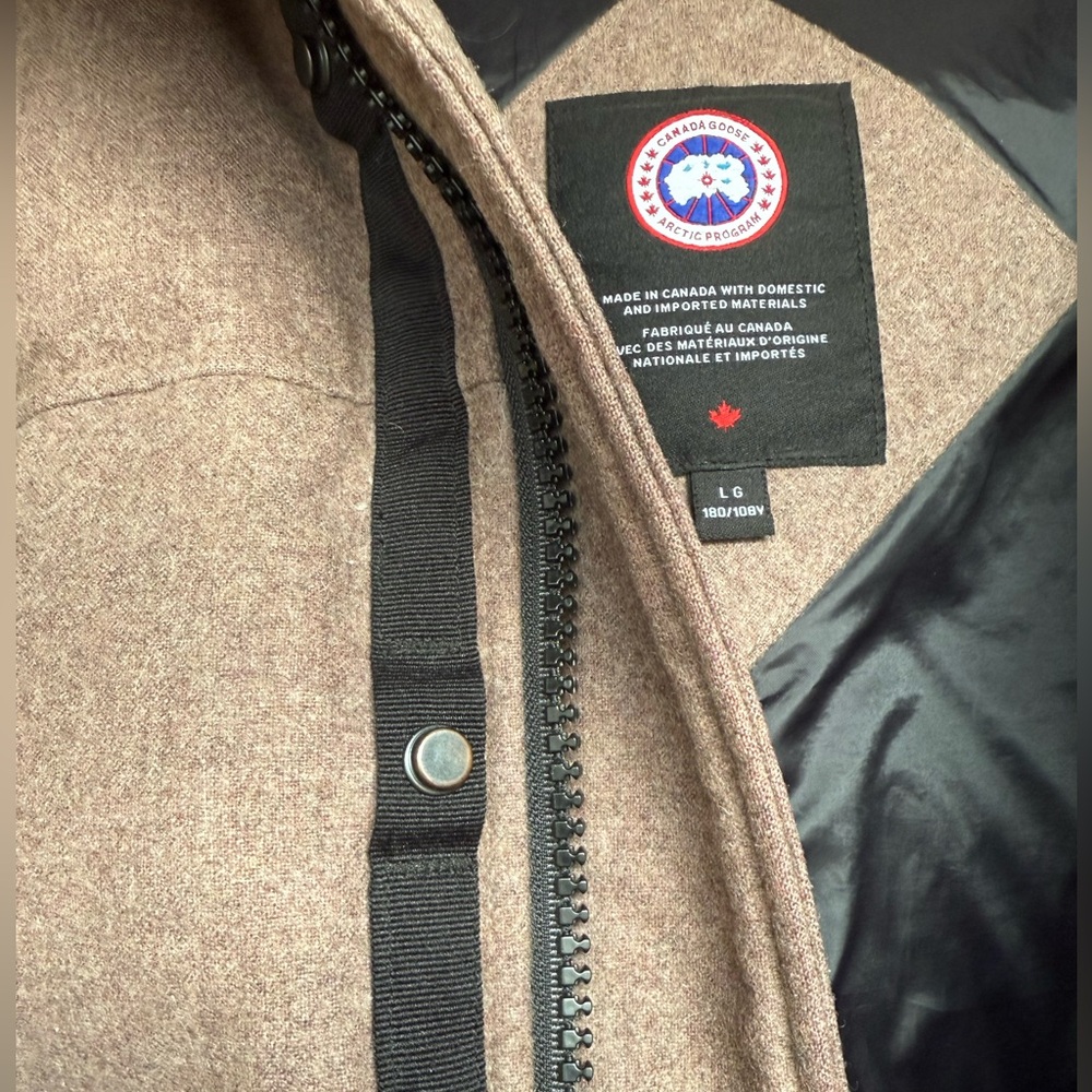 NWOT Canada Goose MacMillan Parka Wool Coat in Quicksand Melange Men's Sz L RARE - Picture 12 of 16